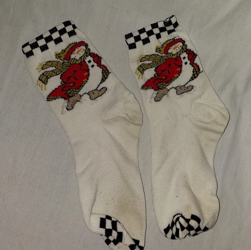 2 pair Christmas socks